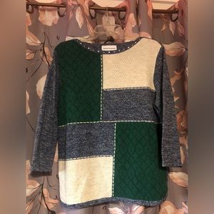 patchwork alfred dunner sweater